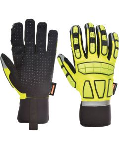 A725 Veiligheids Impact Handschoen Gevoerd Yellow XL