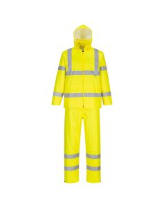 H448 Hi -Vis Packaway Rainsuit Yellow 4XL