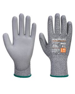 A622 Snijbestendige handschoenen met PU handpalm Grey M